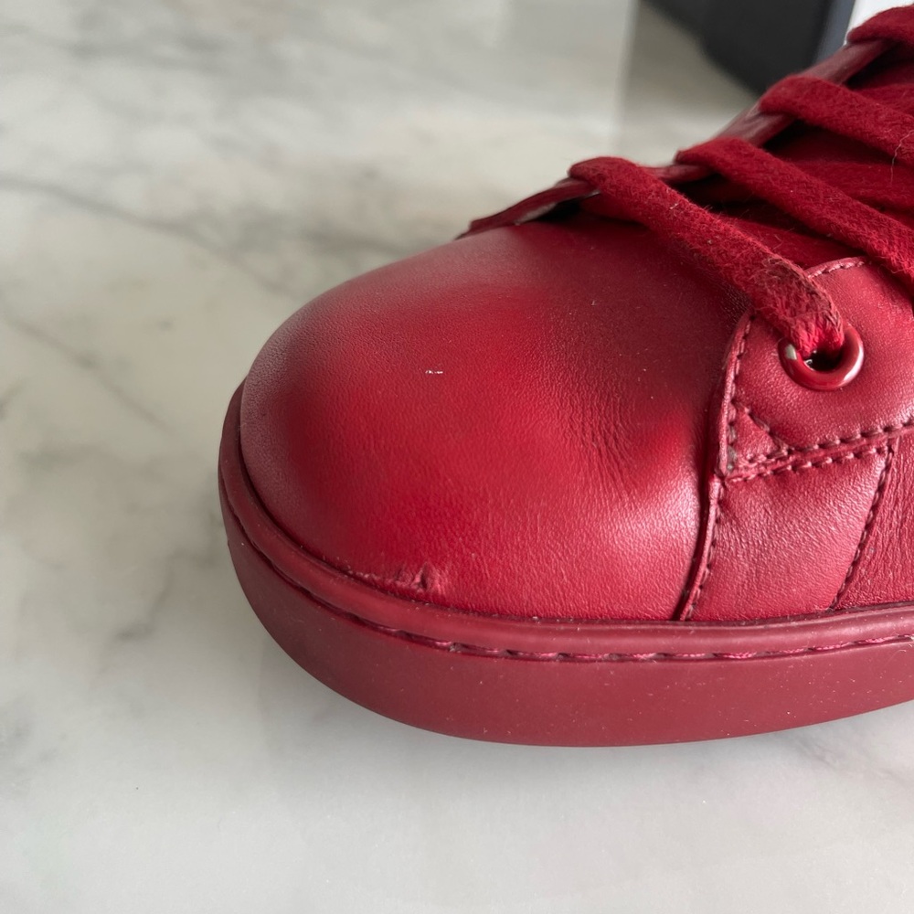 Gucci Ace Sneakers with Navy Stripe - Picture 6 of 11